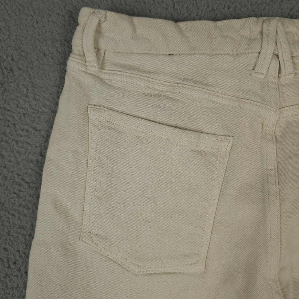 Good American Jeans Womens 14 32 Cream Bone Good Classic High Rise Waist Stretch - Picture 12 of 13